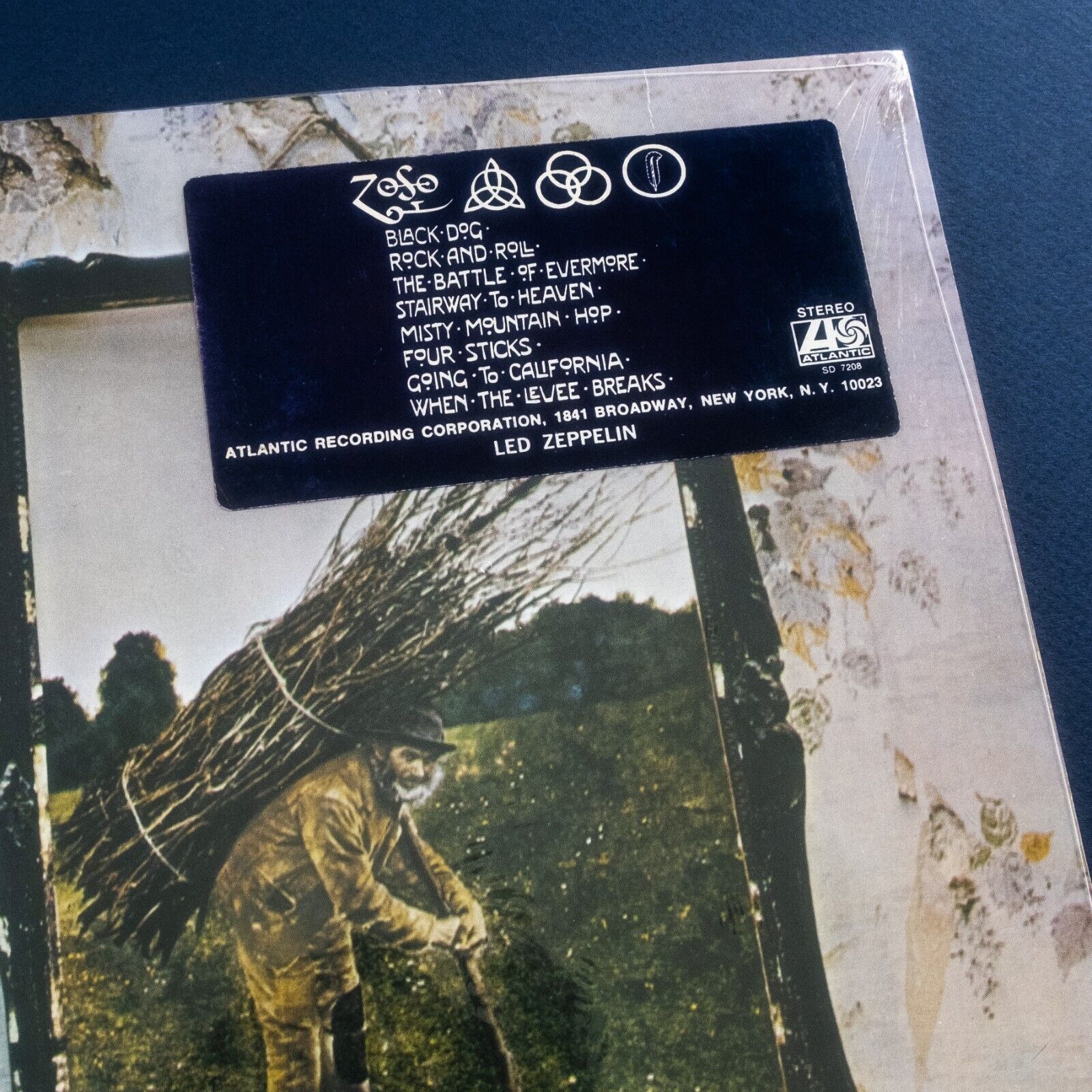 popsike.com - Led Zeppelin IV (Untitled) US Orig'71 Atlantic SD-7208 1st  Press Stickers Sealed - auction details