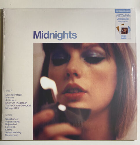 popsike.com - Taylor Swift -Midnights 12” Moonstone Blue Vinyl 